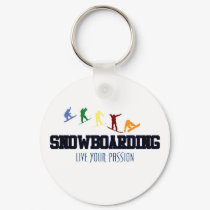 SNOWBOARDING-LIVE YOUR PASSION keychains