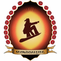 Snowboarding Mandorla photo sculptures