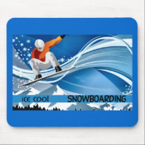 Snowboarding mousepads