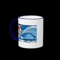 Snowboarding mugs