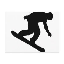 Snowboarding postcards