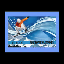 Snowboarding postcards