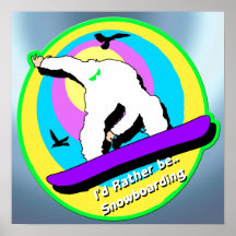 Snowboarding Poster
