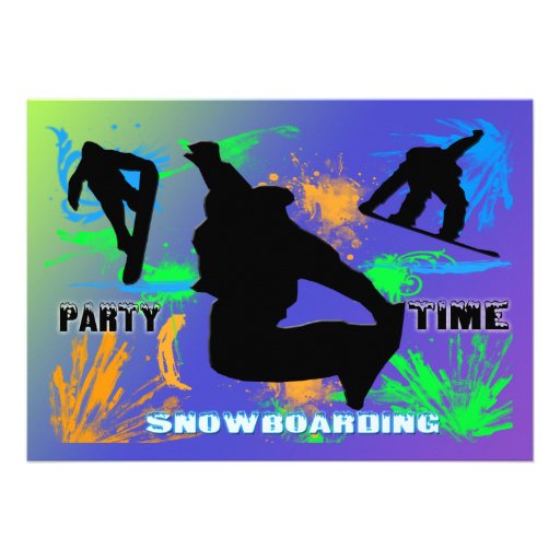 Snowboarding - Snowboarders Invitation