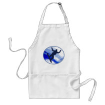Snowboarding & Snowflakes Aprons