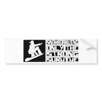 Snowboarding Survive bumper stickers by itsallhot Snowboarding Survive bumper stickers