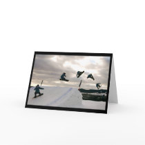 Snowboarding Tricks Greeting Card
