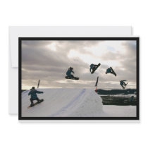 Snowboarding Tricks Invitation