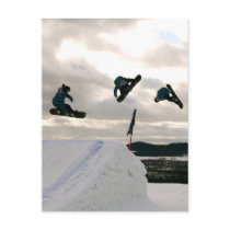 Snowboarding Tricks Postcard