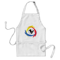 Snowboarding Tricolor Emblem Apron
