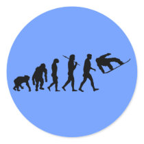 Snowboarding Winter Sport boarders gear Round Sticker
