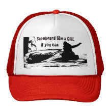 snowboardlike a girl trucker hat