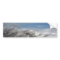 Snowcap Mountains Bumper Sticker bumper stickers by Nishna Snowcap Mountains Bumper Sticker bumper stickers