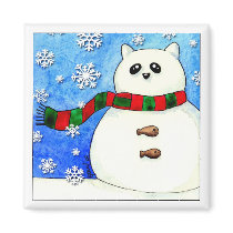 SNOWCAT - Magnet by gabycat SNOWCAT - Magnet