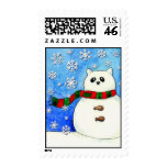 SNOWCAT - Postage Stamp