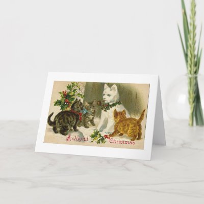 SNOWCAT VINTAGE CHRISTMAS CARDS