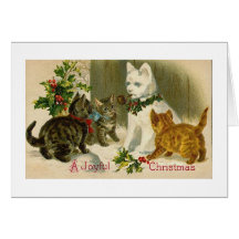 SNOWCAT VINTAGE CHRISTMAS CARDS