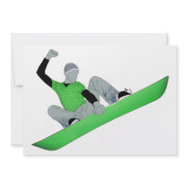 snowcore : snowboard personalized invite