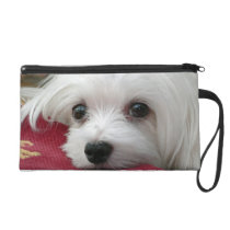 Snowdrop the Maltese Clutch Bag/Purse bagettes bags