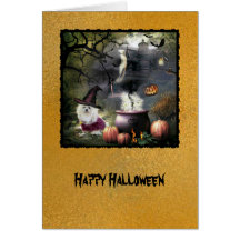 Snowdrop the Maltese Halloween Greeting Card