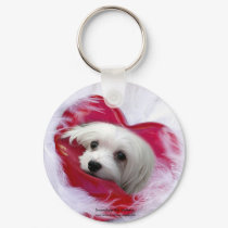 Snowdrop the Maltese Key Chain keychains