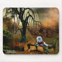 Snowdrop the Maltese Mousepad mousepads