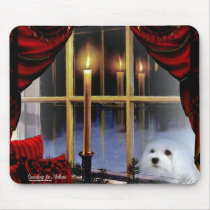 Snowdrop the Maltese Mousepad mousepads