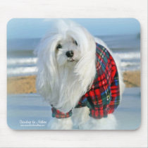 Snowdrop the Maltese Mousepad mousepads