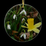 Snowdrops and Daffodil Ornament