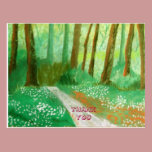 snowdrops in a wood postcards