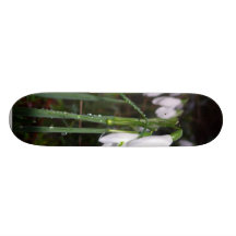 Snowdrops In The Garden Skateboard Deck