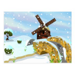 Snowdrops windmill post cards