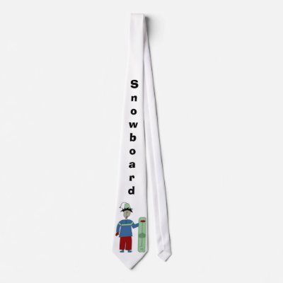 snowdude, Snowboard Neck Tie by sketchyp