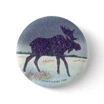 Snowdusted Moose button by Linda_MN Snowdusted Moose button