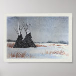 Snowdusted Tipis Poster