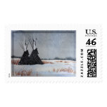 Snowdusted Tipis Stamp