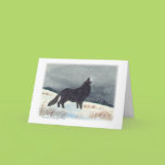 Snowdusted Wolf card customize
