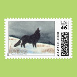 Snowdusted Wolf Postage Stamps