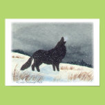 Snowdusted Wolf print