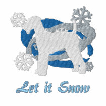 Snowflake Airedale Terrier Embroidered Shirt LS embroidered shirts