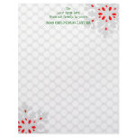 ' snowflake ' annual christmas letter letterhead