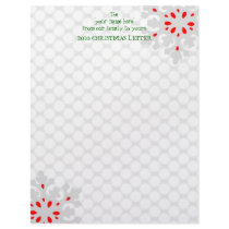 ' snowflake ' annual christmas letter letterhead