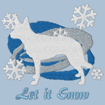 Snowflake Australian Kelpie embroidered shirts