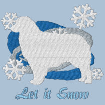 Snowflake Australian Shepherd embroidered shirts