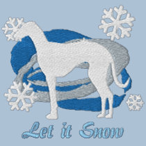 Snowflake Azawakh embroidered shirts
