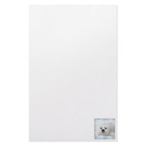 snowflake baby seal customized stationery