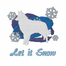 Snowflake Belgian Tervuren Embroidered Sweatshirt