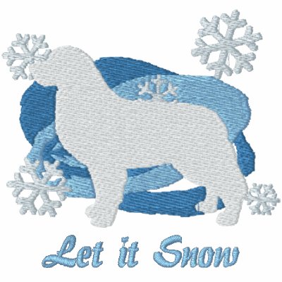 Snowflake Bernese Mountain Dog Embroidered Sweatshirt Snowflake Bernese Mountain Dog Embroidered Sweatshirt