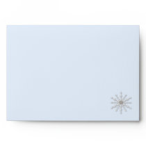 Snowflake Blue Envelope