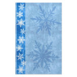 Snowflake Blue Holiday Stationary Custom Stationery